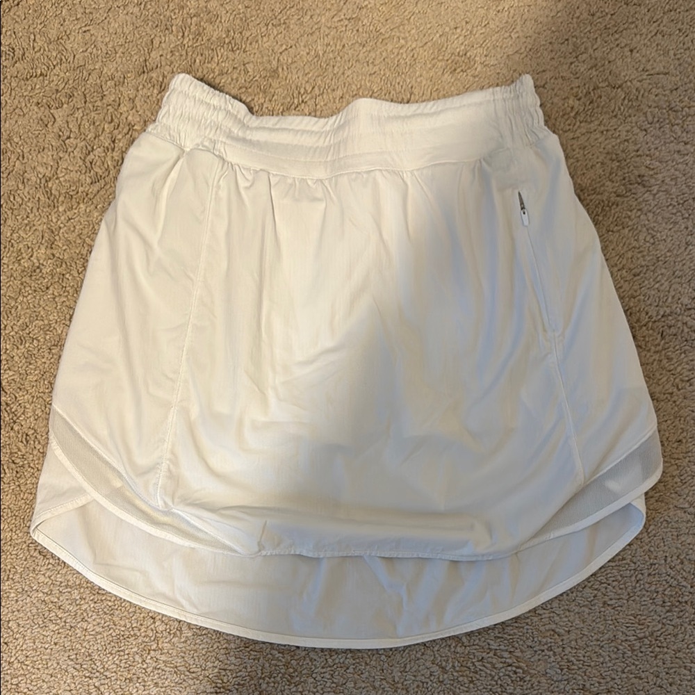 Lululemon Hotty Hot White Athletic Skirt
